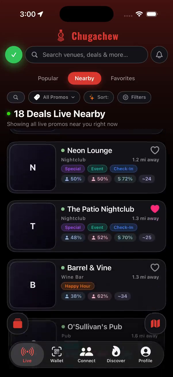 Live crowd levels in Chugachew