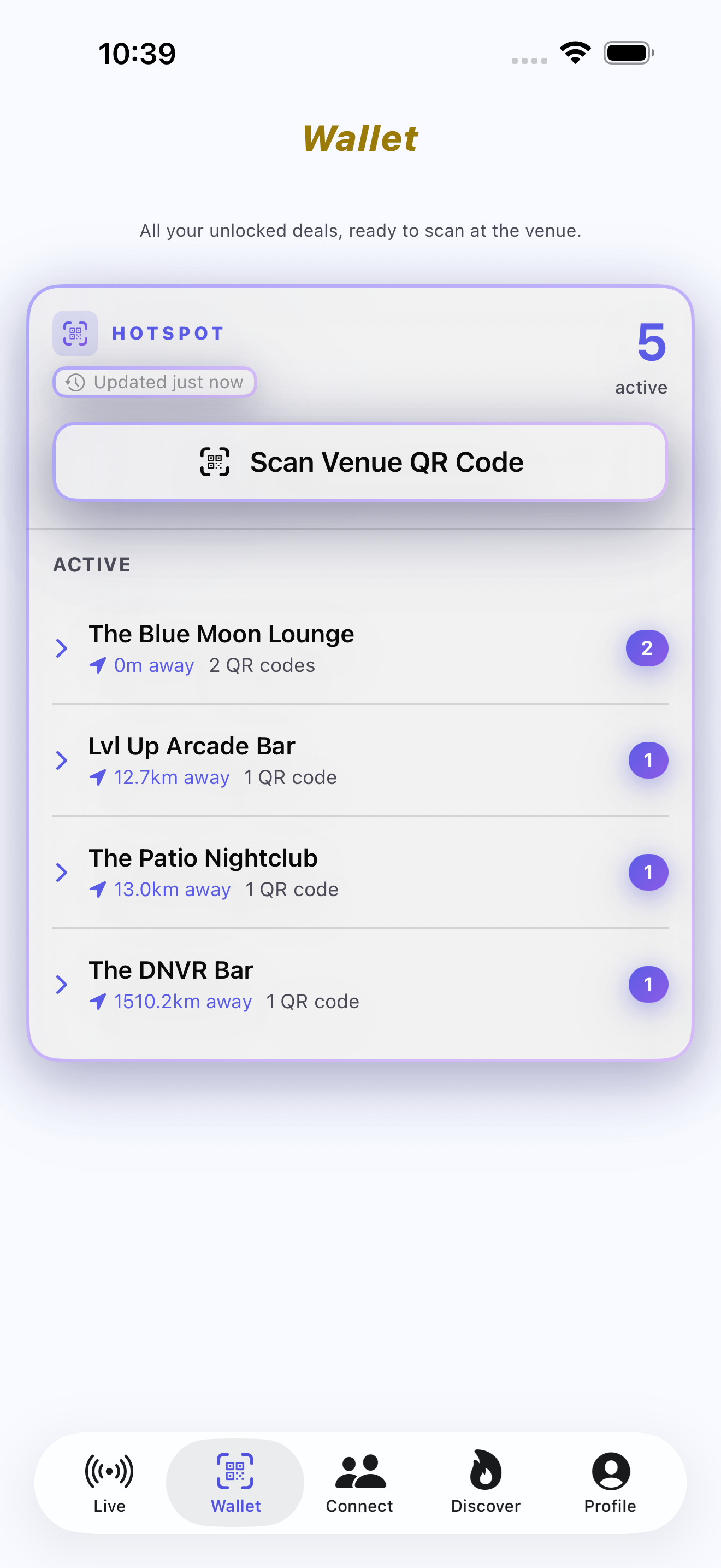 Chugachew saved QR codes and active Hot Alerts